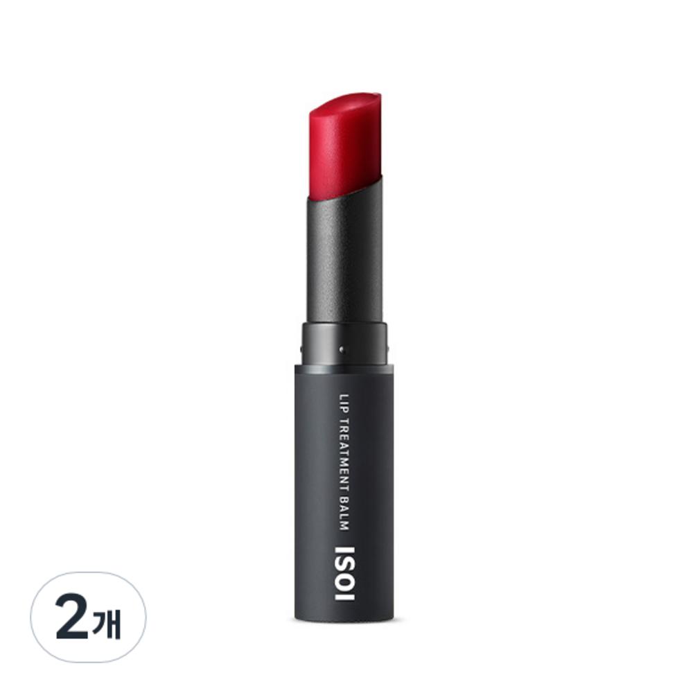 isoi Бальзам для ухода за губами, Чистый красный, 5 г, 2 шт.