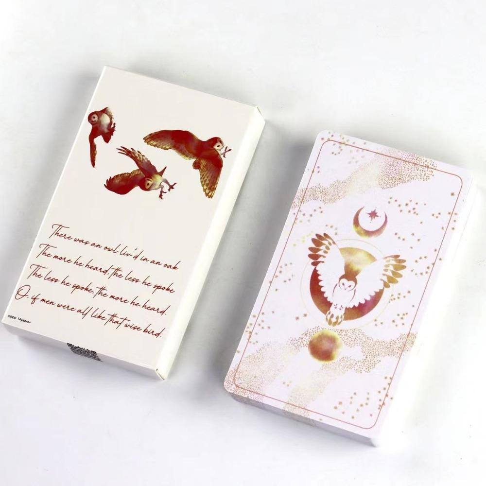 Сова и сорока Ленорман 10,3*6 см Колода Ленорман из 36 карт, традиционно иллюстрированная тушью (Версия совы)
