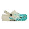 Crocs Классические клоги на платформе 811 Сцена встречи Специальная обувная коробка Жидкие чернила Всплеск Дырявая обувь Женские Кость Белый Тиффани