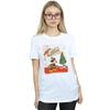 Disney Womens/Ladies Mickey Mouse Vintage Christmas Cotton Boyfriend T-Shirt