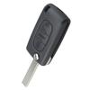 Black Folding Replacement Key Remote Fob Shell Case for Peugeot 107 207 307 407 408