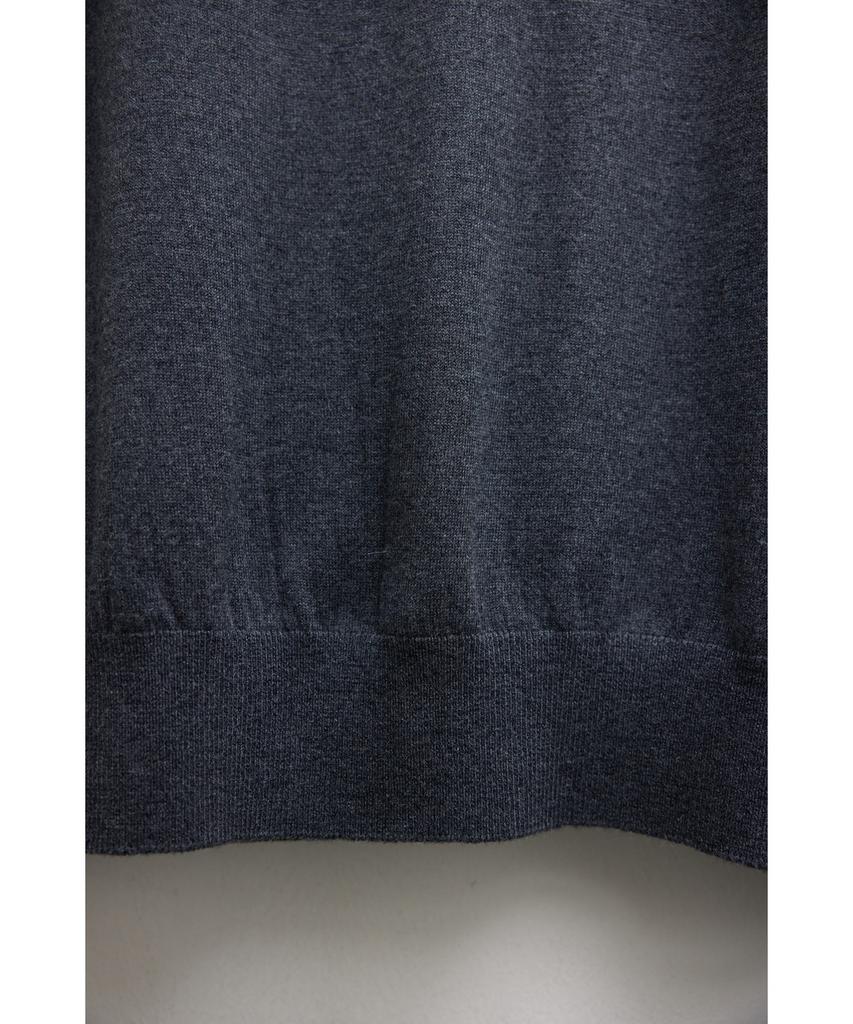 YOUTH Hidden Button Round Neck Cardigan - Charcoal Gray