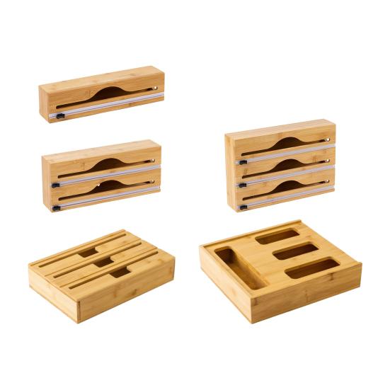 Yousheng Food Резак для пищевой пленки Диспенсер для пластиковой пленки со слайд-резаком Диспенсер для алюминиевой фольги Настенный органайзер для хранения на кухне