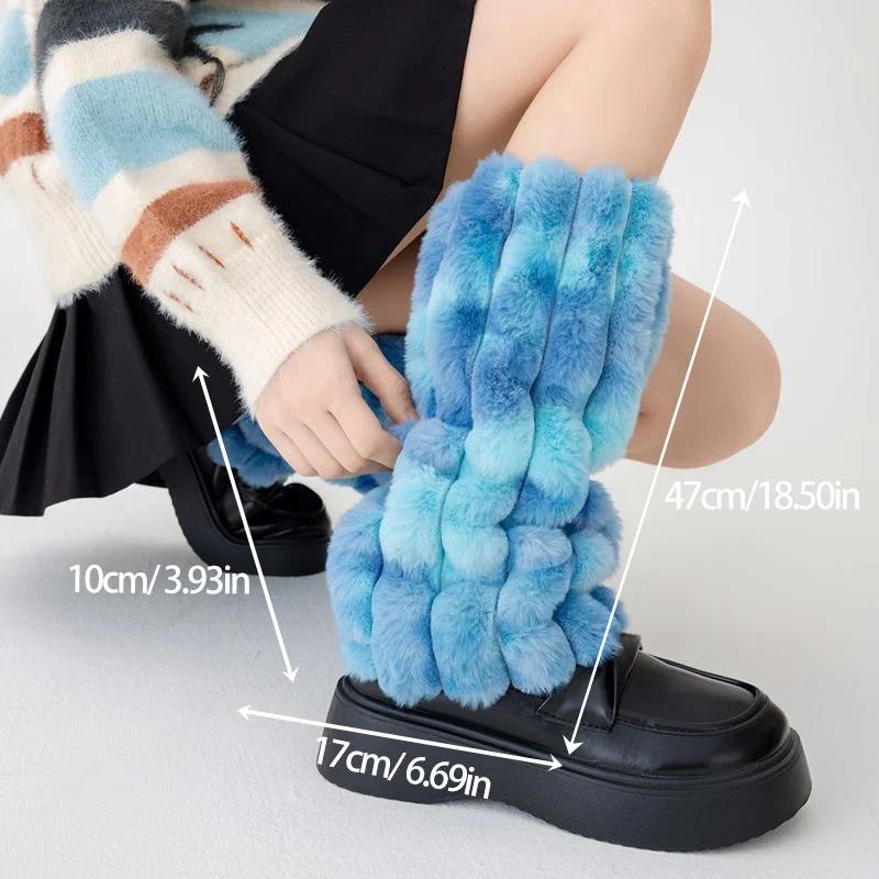 1 Pair Boots Socks Personalized Boot Cover Cuffs Covers Plush Colored Leg Warmer for Women Leg Covers Warm Boot Stocking