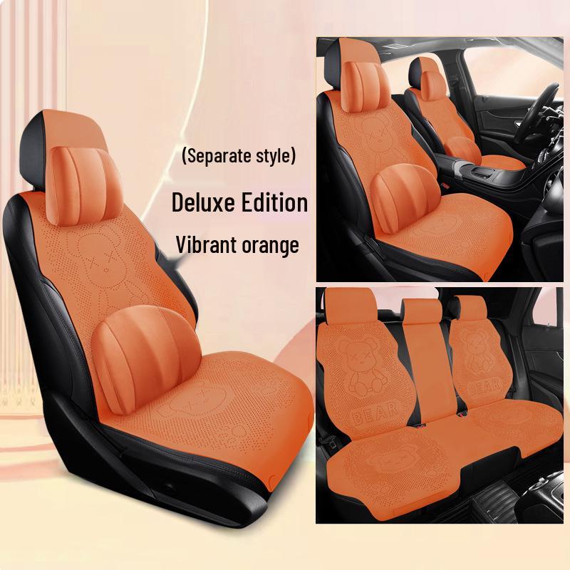 Умные чехлы на сиденья Geely Boyue Longteng Edition Smart COOL Bear из замши