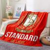 Фланелевое одеяло с принтом Standard Liege, Высококачественное, Удобное для всех сезонов, Декор для дома, Тепло и уют, Идеально для рождественских подарков