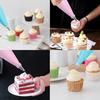 Butter Piping Bag Kit 34PCS Reusable Cake Decorator Nozzles and Scraper All in One DIY Baking Tools for Home Kitchen Parties