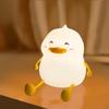 Милый ночник в виде утки, силиконовый, с регулируемой яркостью, детский ночник, перезаряжаемый через USB, с таймером и сенсорным управлением, для комнаты для кормления грудью