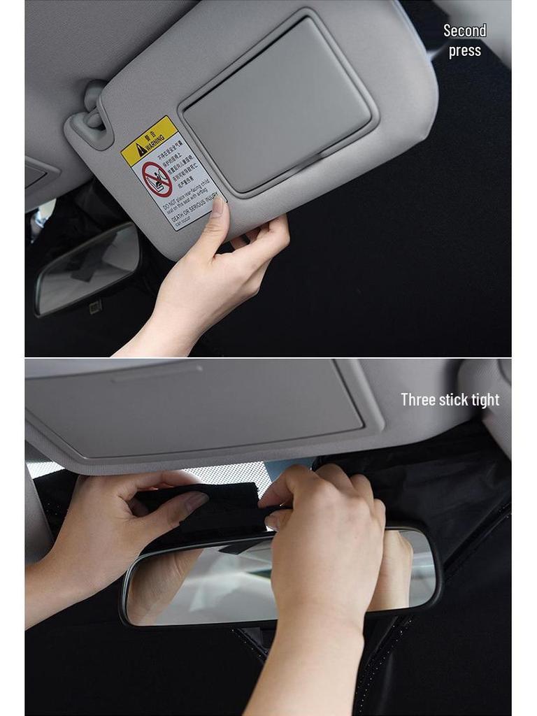 Car Front Windshield Folding Sunshade: Heat Insulation Curtain