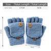 Warm Winter Knitted Gloves Thickened Writing Mittens Fashion Half Finger Mittens  for Men