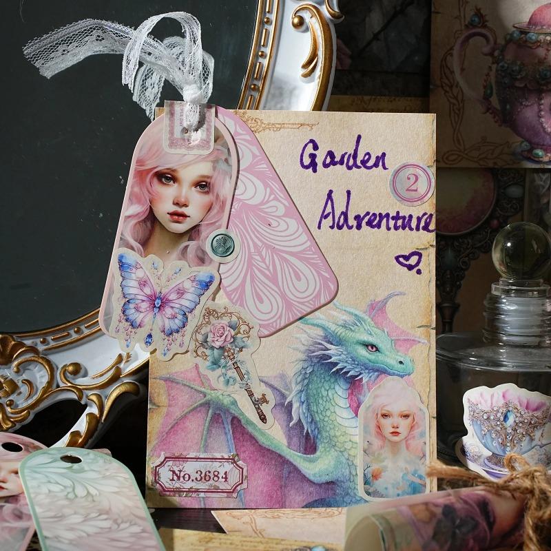 4Style 21 шт./кор. Набор материалов для серии Dark Fairy Tale, закладка для книги, скрапбукинга, фоторамки, календаря, открытки, конверта, журнала