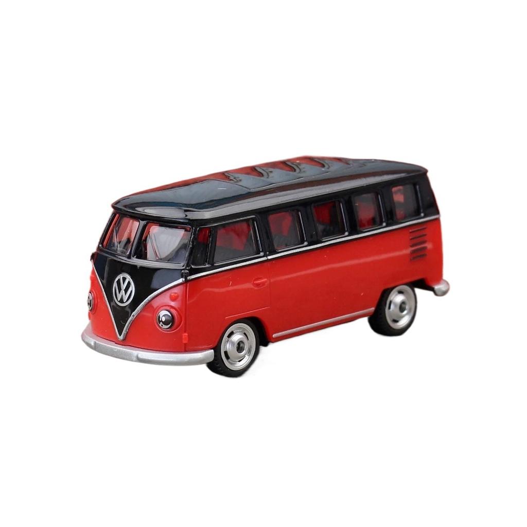 1/56 Scale T1 Bus Toy Car Model CCA MSZ 1:64 Diecast Miniature Free Wheels Collection Suitable for Hot Wheels Gift Kid