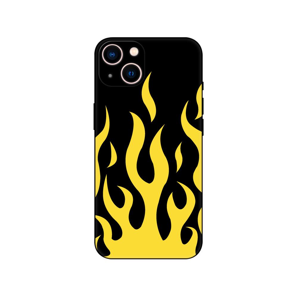 Чехол «Летнее пламя» для iPhone: Совместим с iPhone 14/13/12/11 Pro Max Mini.