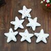 6Pcs/set Plastic Xmas Star Hanging Ornaments Cute Christmas Balls Pendants  Party Supplies