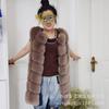 Haining Fur Autumn and Winter New Fur Vest Imitation Fox Fur Women's Medium and Long Casual Fur Coat