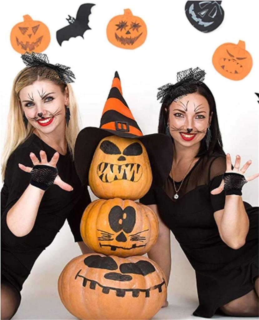 Серьги для девочек Платье Перчатки-сетка Набор аксессуаров для костюма 80-х годов Фантазийное ожерелье