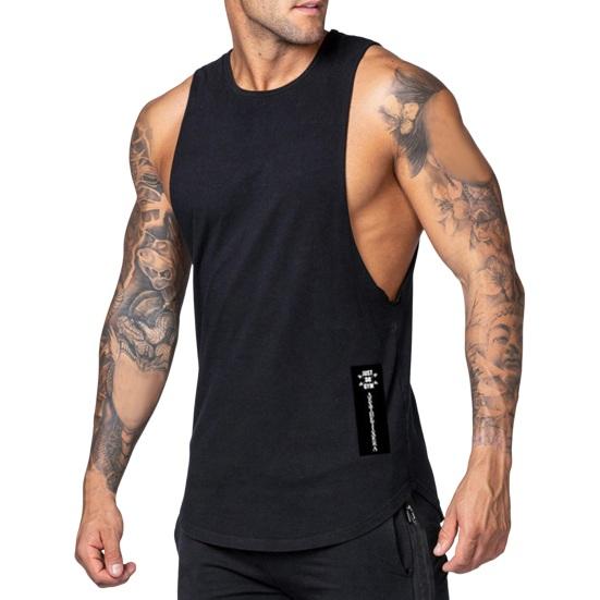 Мужской повседневный жилет с круглым вырезом без рукавов, украшенный буквами, топы на бретелях, однотонные топы для фитнеса с