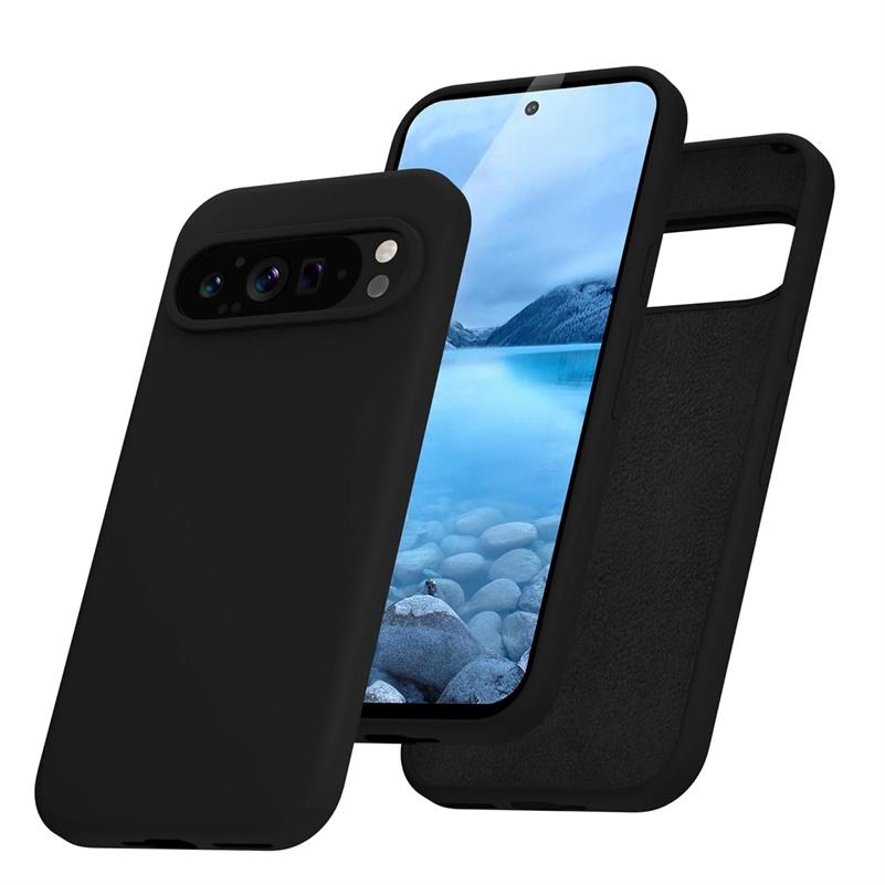 Luxury Liquid Silicone Soft Slim Case for Google Pixel 9 Pro XL 8 7 6 5 7A 8A 6A 5A Matte Skin Feel Solid Color Shockproof Cover