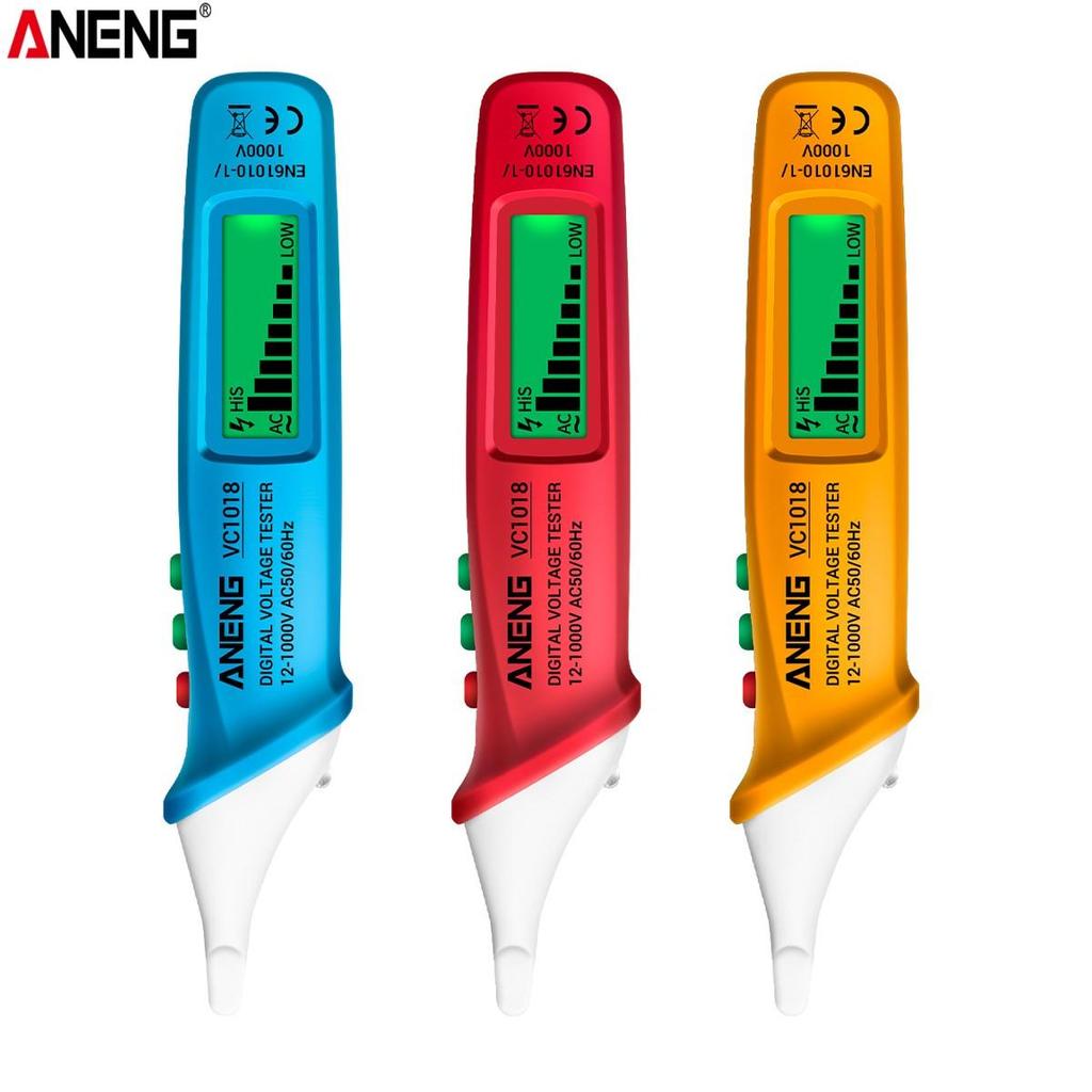 Aneng VC1018 Non-contact LCD Digital Voltage Tester 12V-1000V Multifunctional Pen Tester AC/DC