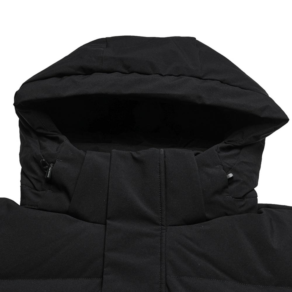 Fila Оригинальная Мода Простая Личность Трендовая Повседневная Универсальная Удобная Длинная Пуховая Куртка с Капюшоном Мужская верхняя одежда F11M549904FBK