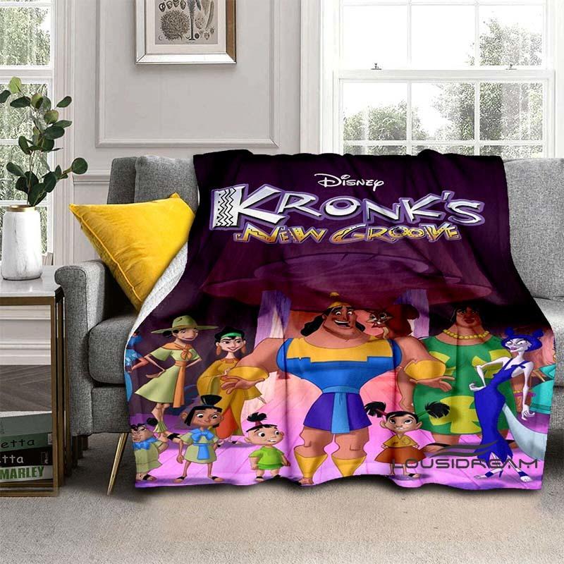 2026 New Cartoon "The Emperor's New Groove" Blanket. A warm and comfortable flannel blanket suitable for bedrooms, sofas, beds,
