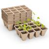 10Pcs Germination Trays Plant Starter Pots Eco-friendly Durable Construction Biodegradable Trays for Gardener