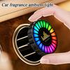 Автомобильная RGB-лампа с музыкальным ритмом 2-в-1 с ароматерапией, светоактивируемая по звуку, перезаряжаемая, с зажимом на вентиляционное отверстие, автомобильный ароматизатор, атмосферный свет