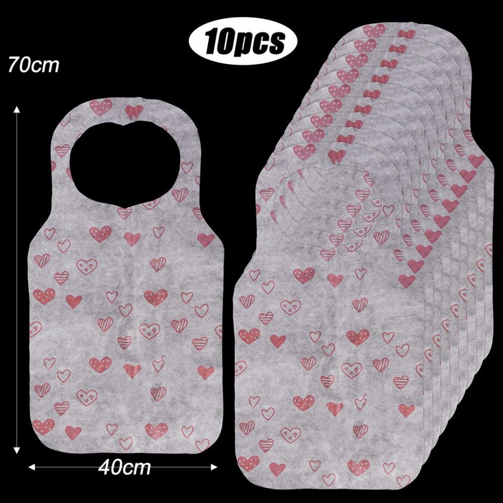 10Pcs/Bag Oil-proof Bib Non Woven Cooking Apron Restaurant Home Supplies