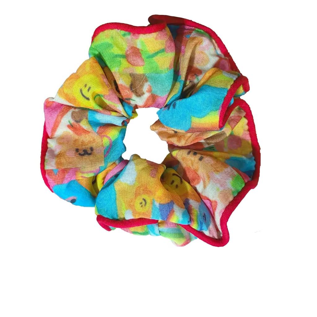 Новые милые эластичные резинки для волос женские цветочные узоры заколки для волос головные уборы аксессуары для волос для девочек