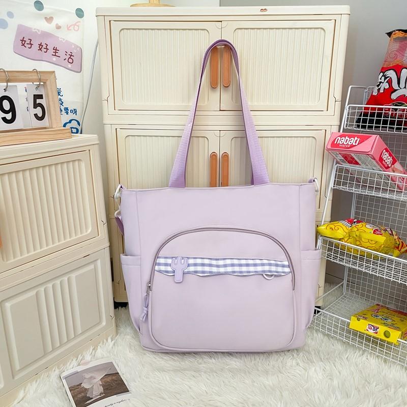 Женская сумка через плечо, студенческая сумка на плечо большой вместимости