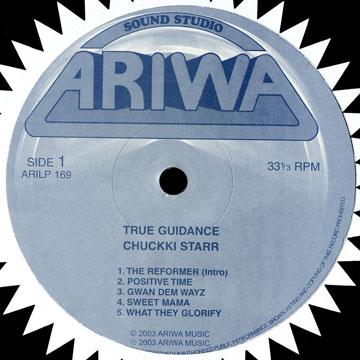 Виниловая пластинка CHUKKI STARR True Guidance Label Обложка ARILP169 Ariwa UK 2004 UK Reggae Ska Dub