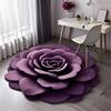 Yousheng Floor Mat 3D Flower Design Anti-Slip Bottom Door Mat Living Room Bedroom Bathroom Kitchen Absorbent Mat