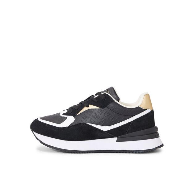 Кроссовки Tommy Hilfiger Lux Monogram Runner FW0FW07816 черный