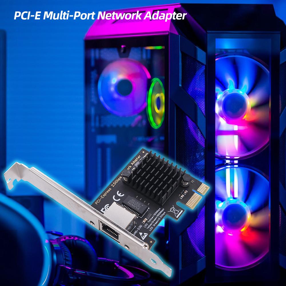 1/2/4-портовая сетевая карта PCIe 2.5 ГБ 2.5-гигабитный адаптер сетевого интерфейса Чип RTL8125BG Адаптер PCI Express Ethernet LAN для ПК