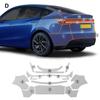 Для Tesla Model Y Juniper 2025-2026 TPU Прозрачная Самовосстанавливающаяся Антицарапающая Невидимая Пленка Защиты ЛКП Внешние Аксессуары для Автомобиля