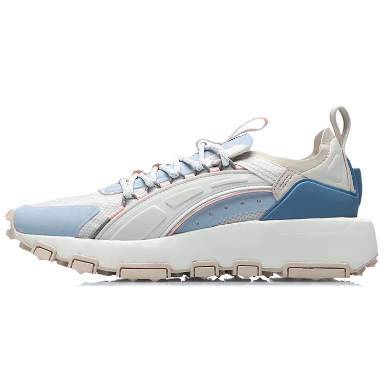 Li Ning Chasing Light Низкие Беговые Кроссовки Женские Сине-Серые AGCR102-2