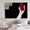 Green Day Музыка Рок-группа Диаграмма Гобелен Домашний Декор Хиппи Бохо Декор Гадание Настенное Украшение Домашний Декор