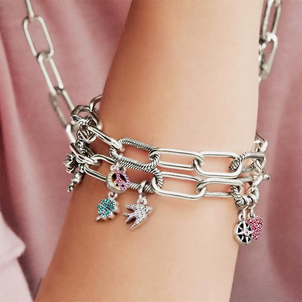 925 Silver My Love Starfish Flamingo Pendant Charms Fit Original Original Me Bracelet DIY Bead Jewelry For Women