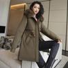 Coat for Women Cotton Jacket Female Winter Thickened Warm Long Jacket Casual Plush Coat Women Warm Loose Large Fur Collar Coat Jacket