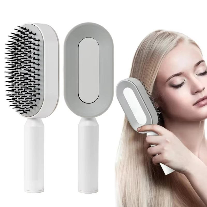 Anti-Static and Frizz-Free Hair Detangler Soft Bristles Scalp Care Comb Ergonomic Customizable Hair Care Comb