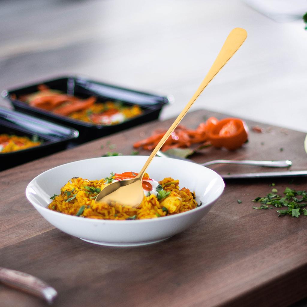 6 шт. ложек для кофе, нержавеющая сталь, десертные ложки, бытовая стальная ложка для чая на Хэллоуин, золото для принадлежностей