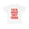 Забудь, что они думают, графическая футболка унисекс из плотного хлопка, подарок, винтаж