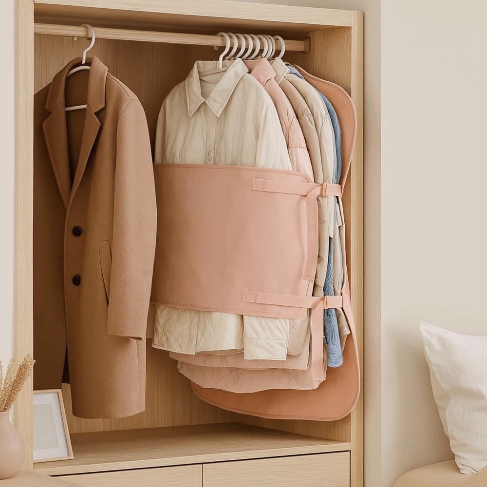 Large Capacity Clothing Compression Board Foldable Clothes Dust Cover Garment Bag Cover  For Home