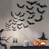 Children's Room Wall Sticker Halloween Atmosphere Decoration 3D Black PVC Bat DIY Bat Wall Sticker Home Wallpaper