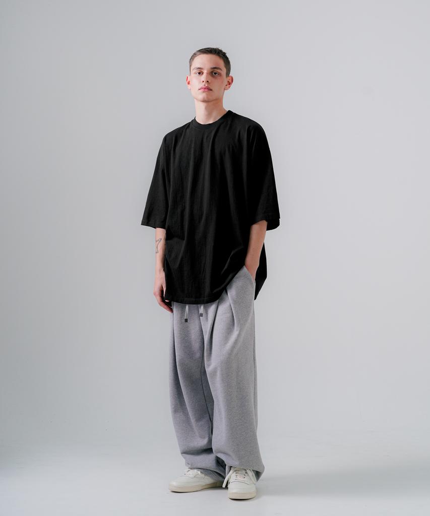 EZKATON 20S Pigment Short Sleeve T-Shirt Black Shst6770