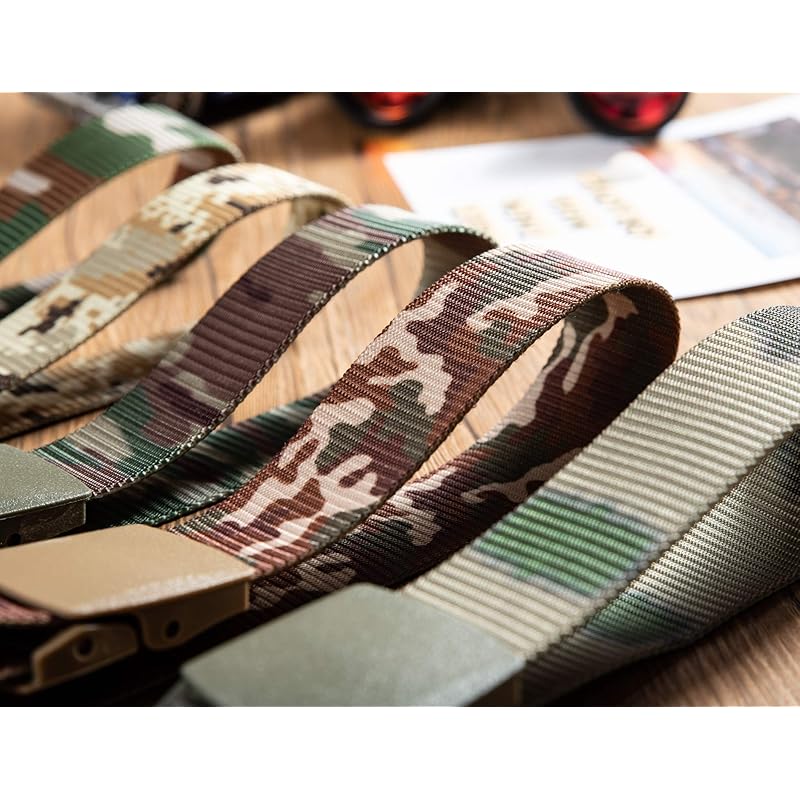 [XDIAN] Men's Belt Nonmetallic Work Clothes Self-Defense Force Military Casual Belt Nylon Belt Durable and Lightweight Adjustable Sport Belt Plastic