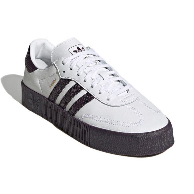 Adidas Originals Samba Low Top Sneakers Women Sneakers White Purple FV0784