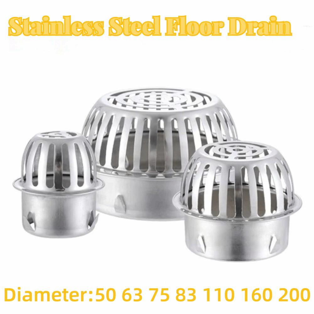 Anti-Clog Floor Drain Strainer Convex Floor Drain Filter New Filter Screen Cover Outdoor Drainage