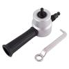 Power Drill Nibbler Metal Sheet Cut Double Head with Wrench Part 360 Degree Adjustable Nibbler Drill Attachment