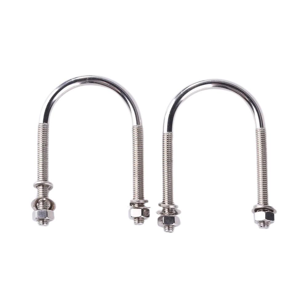 Автомобильный держатель для карты домофона, кронштейн для антенны, стальной зажим, нержавеющие аксессуары, автомобильный U-образный болт V3U2